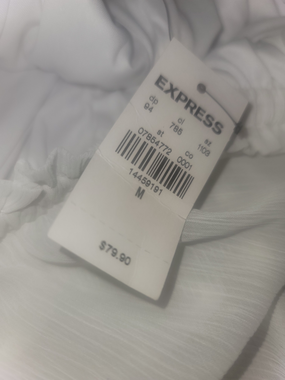 Express White Off-Shoulder Ruffle Maxi Dress - Picture 5 of 9